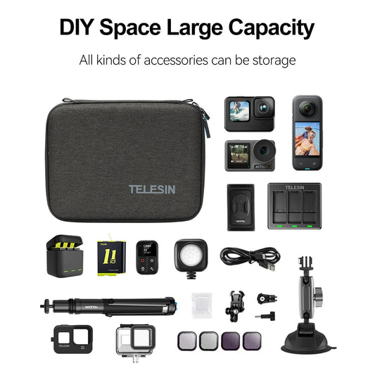 Universal Sports Camera Storage Bag - Medium Size-1915197011980849154