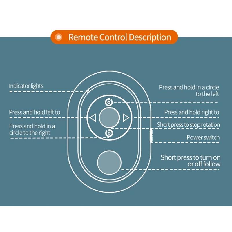 Intelligent 360 Degree Follow Gimbal Camera With Ai Face Recognition - Black-1922443421147074562