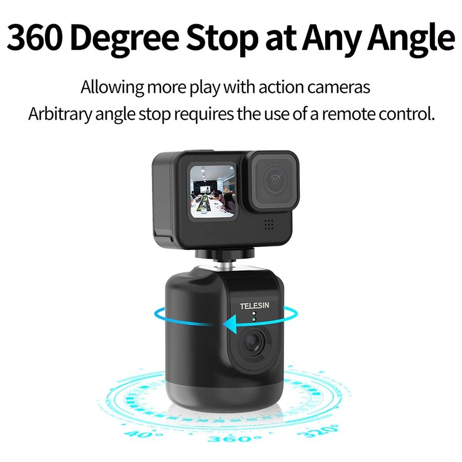 Intelligent 360 Degree Follow Gimbal Camera With Ai Face Recognition - Black-1922443421147074566