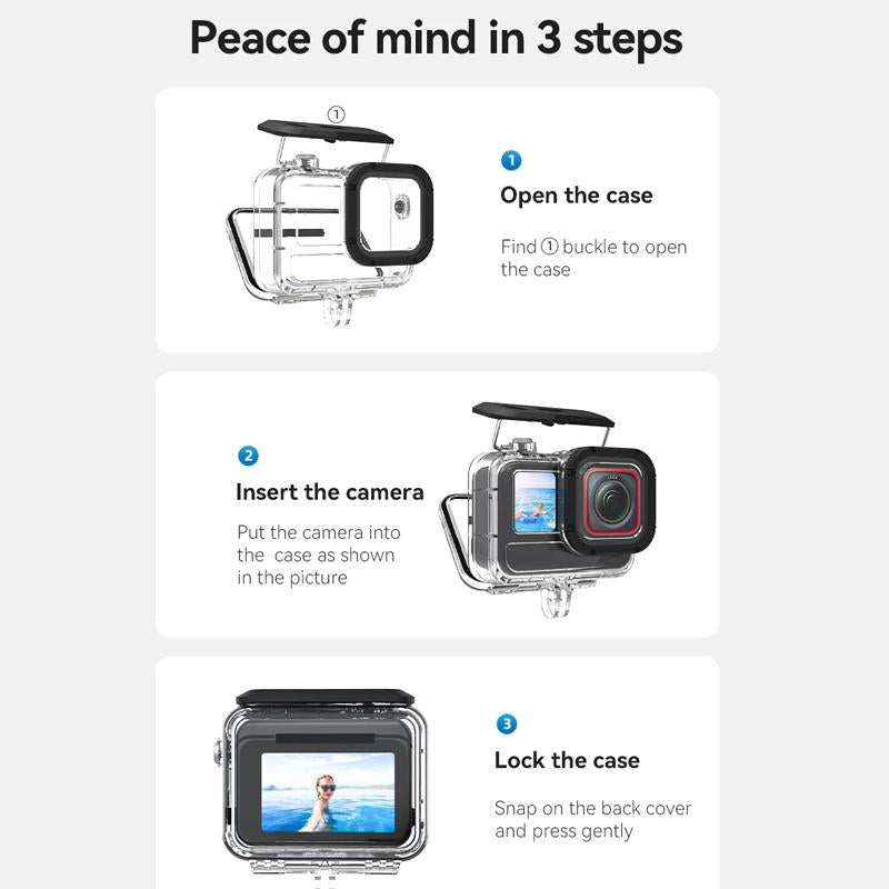 Waterproof Diving Housing For Insta360 Ace Pro Camera - 45M Depth-1915197480585269255