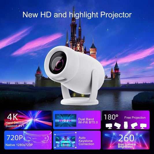 Intelligent Portable Projector With Android 12.0 For Family Use-1915197841157001217
