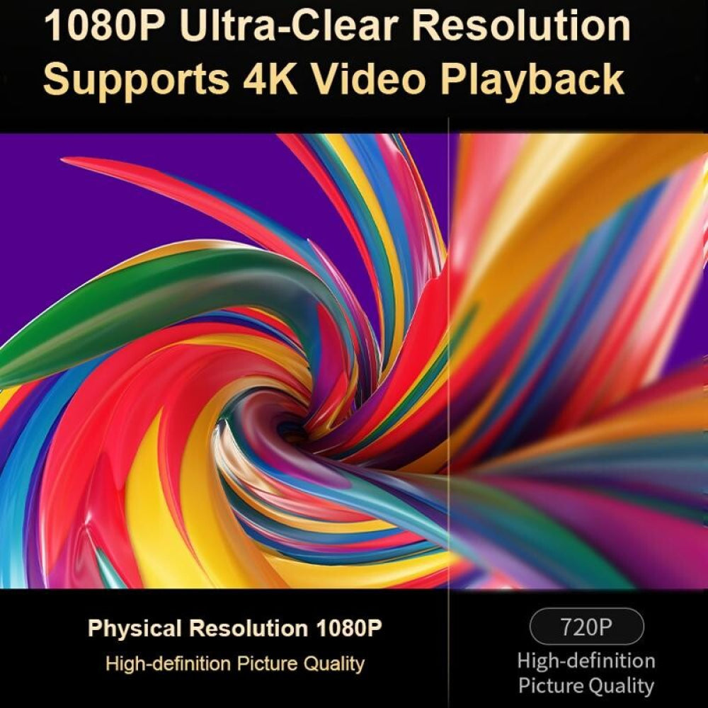 Android 11 Wifi6 4K Mini Projector With Hidden Lift And Gimbal - White-1915196657172090887