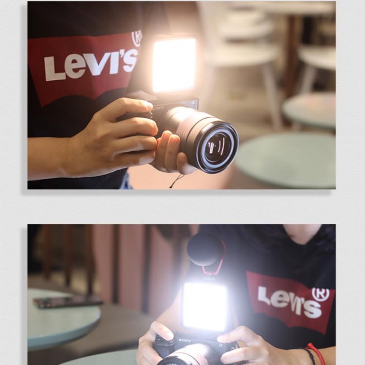 Portable Triple Hot / Cold Shoe Fill Light For Shooting And Recording-1915198385179201541