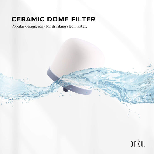 1x Ceramic Dome Filter Globe Replacement Cartridge For 8 Stage Benchtop Purifier