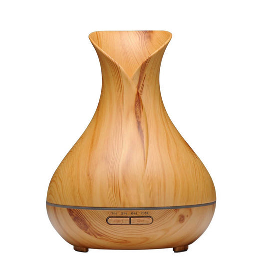 Essential Oil Aroma Diffuser Tulip Light Wood  -Ultrasonic Mist Humidifier