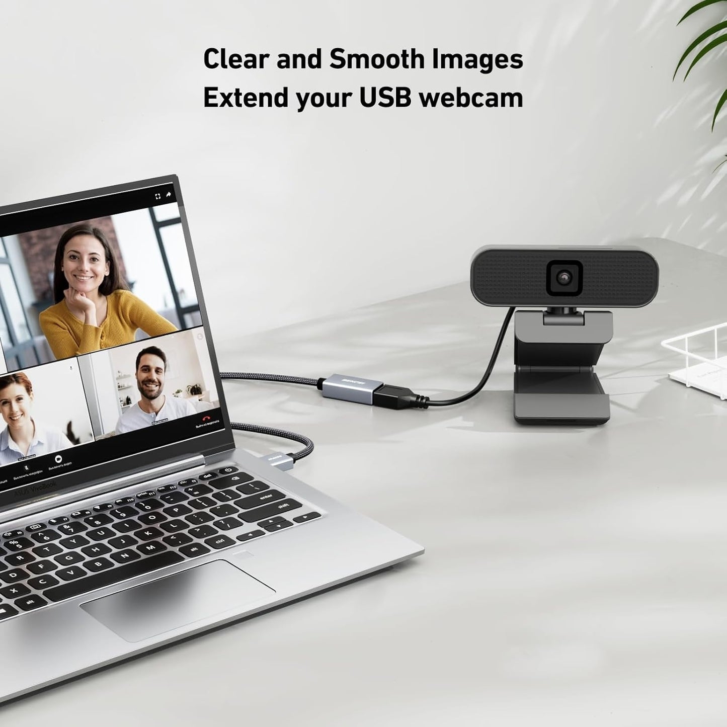 BENFEI 393GY-2M USB3.0 Male to Female Extension cable Nylon Braided 2M