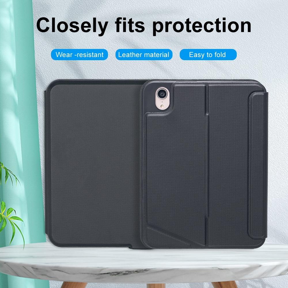 Split Type Bluetooth Keyboard Leather Case For Ipad Mini6 With Touch Backlight