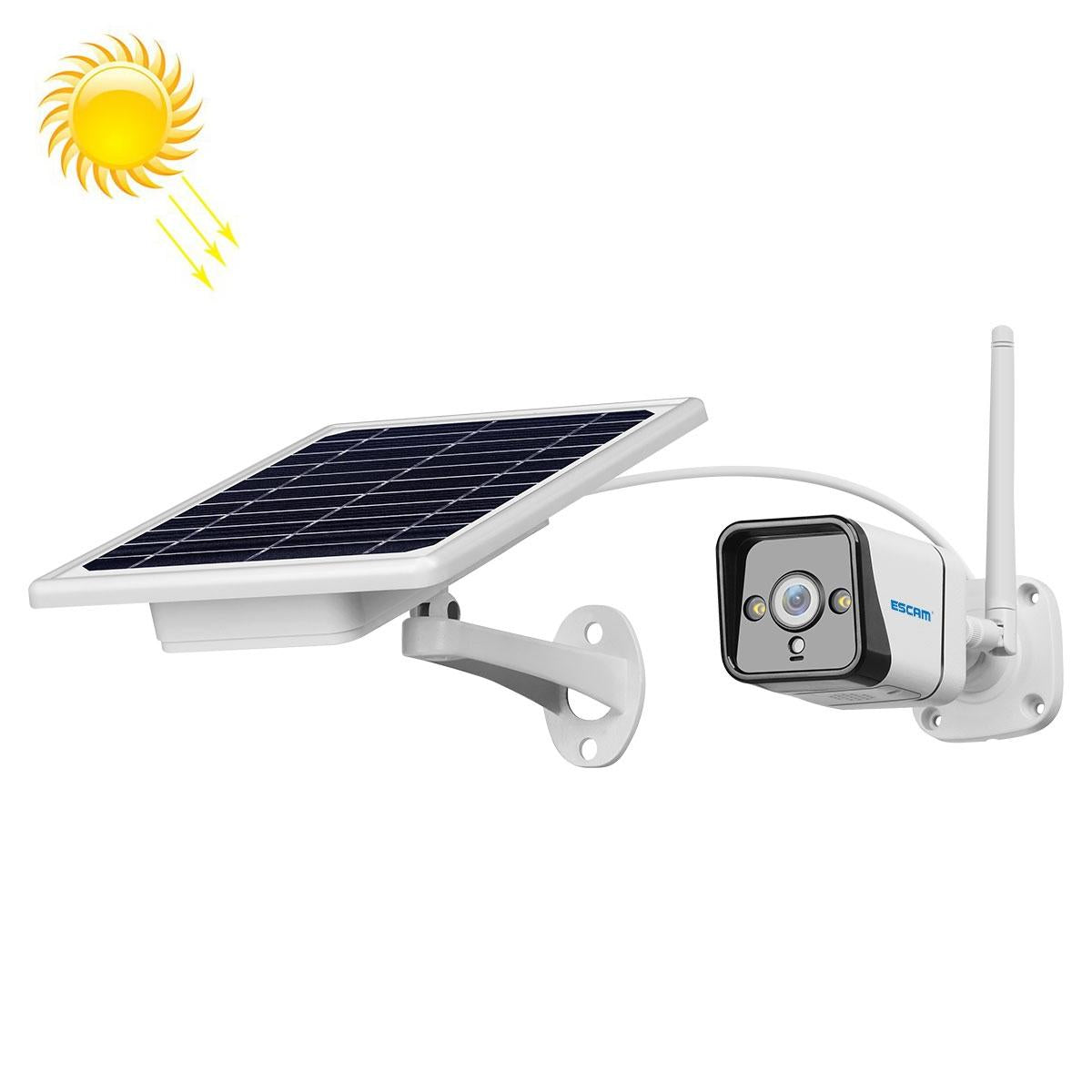 Waterproof Wifi Solar Camera With Night Vision & Motion Detection & Two Way Audio & Tf Card - 1080P