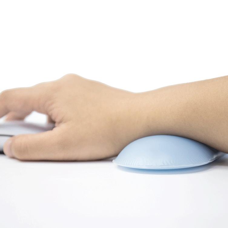 Silicone Wristband Mouse Holder Cute Hand Pillow Light Blue 12.7 X 6.2 X 1.8Cm