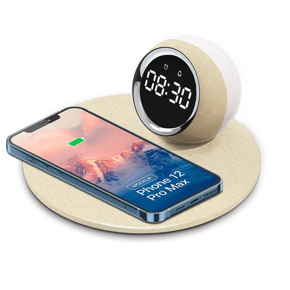 15W Rotatable Night Light Fast Charger Wheat - White