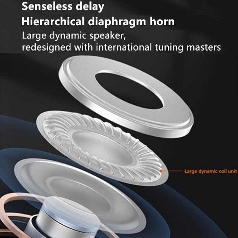 Bluetooth Earphones with Charging Case for Restful Sleep - Black Wihout Silicone Case