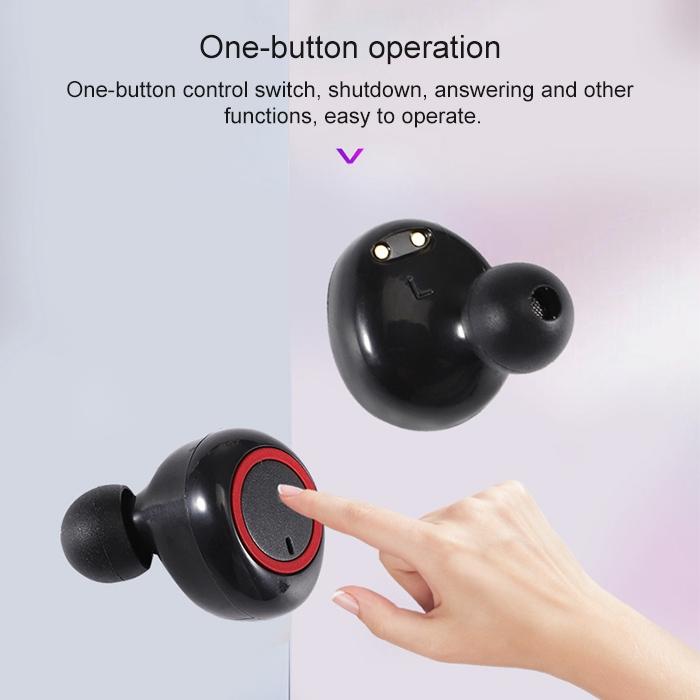 Wireless Stereo Bluetooth Headset with Charging Case - Bth-k08 Tws V5.0