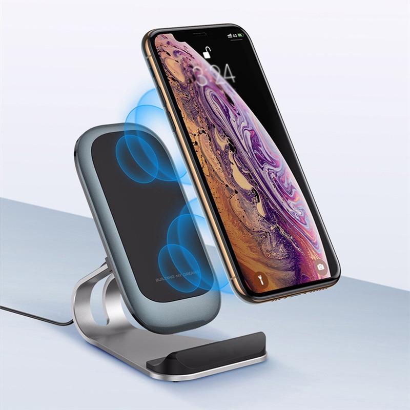 15W Multifunctional Wireless Charger With Stand Black
