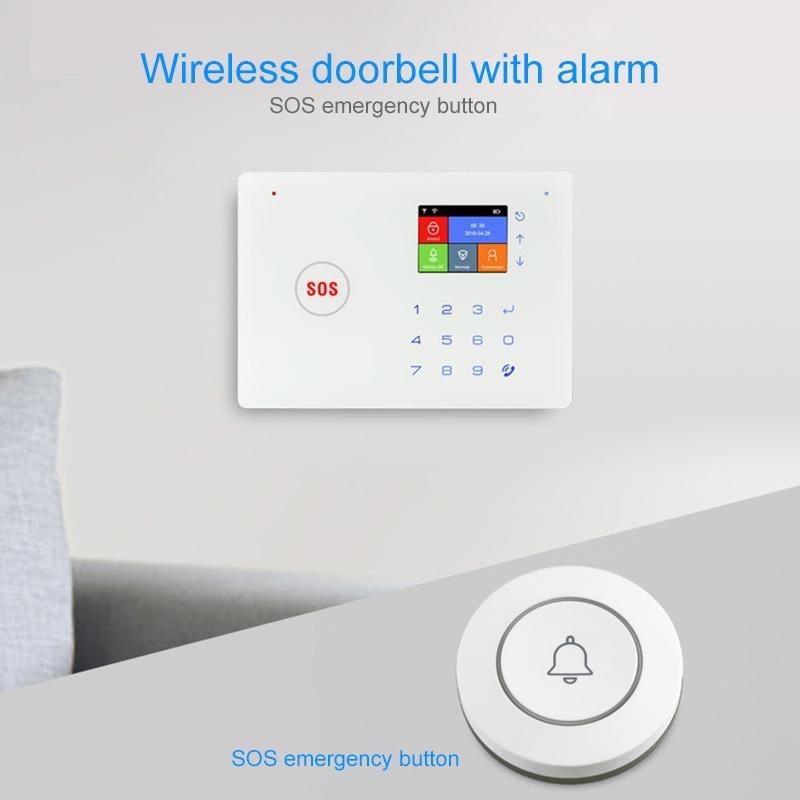 Anti-Theft Wireless Doorbell Button Alarm - Compact