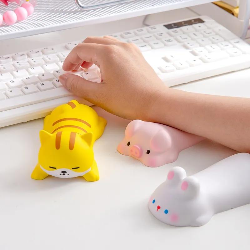 Memory Foam Mouse Pad With Cute Pattern For Comfortable Wrist Support - Pig