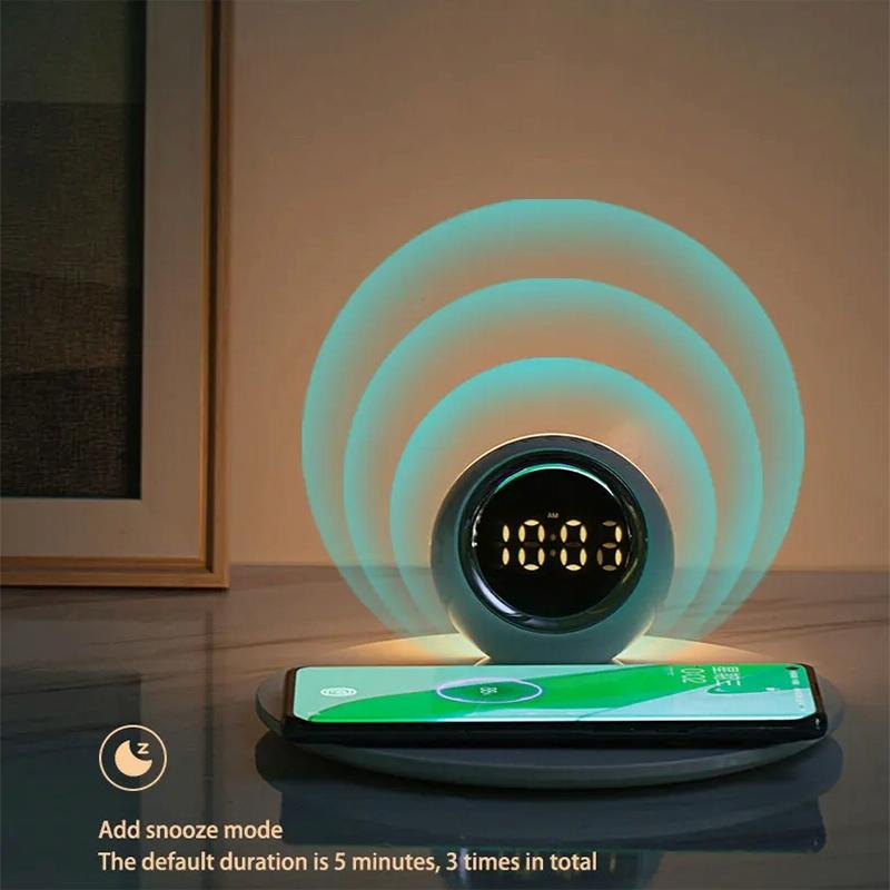 15W Rotatable Night Light Fast Charger Wheat - Wheat-Colour