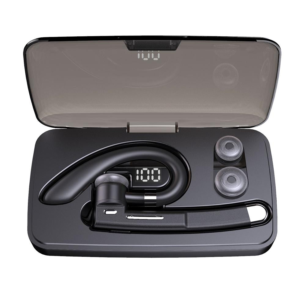 Rotatable Bluetooth Earphone with Charging Box & Digital Display