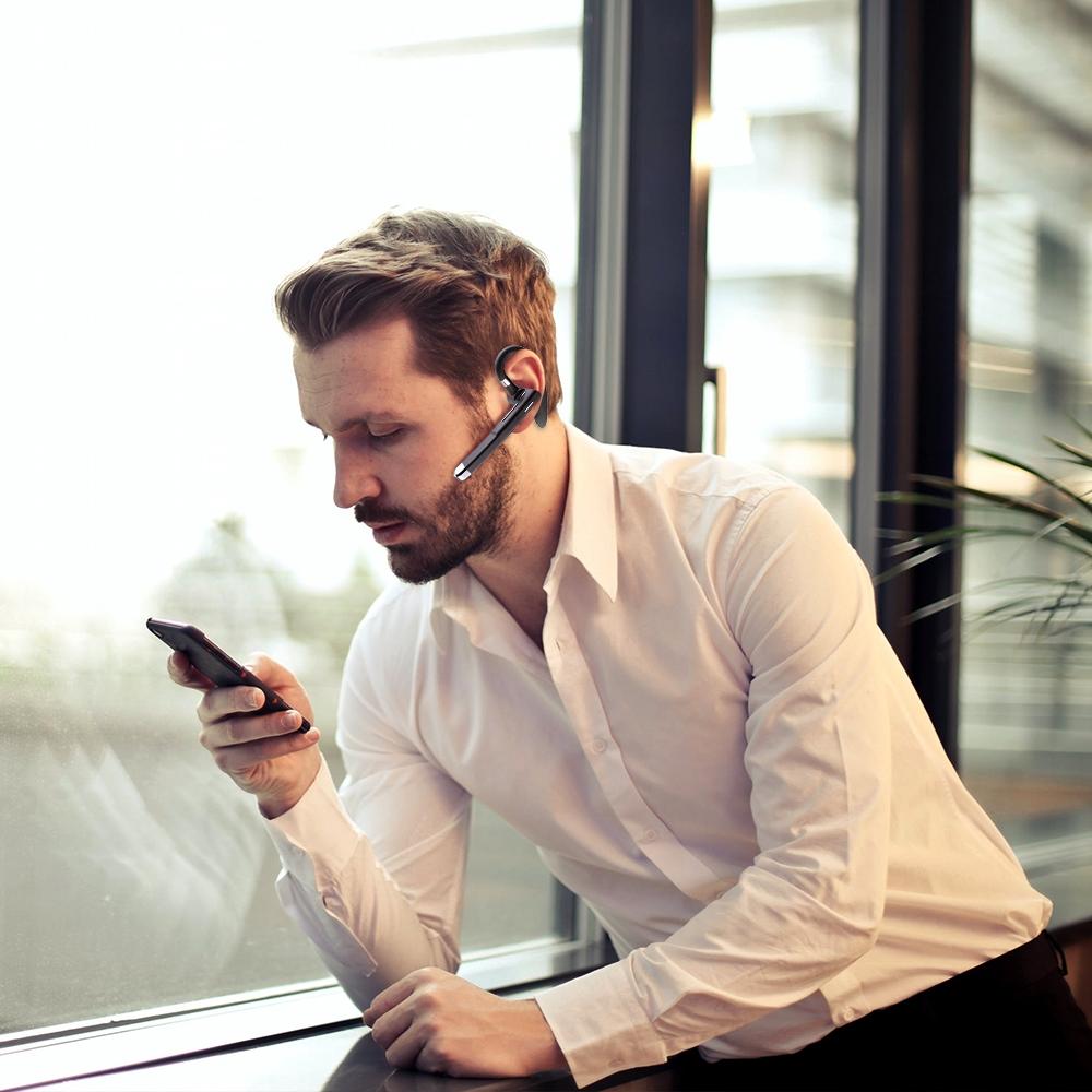 Rotatable Bluetooth Earphone with Charging Box & Digital Display