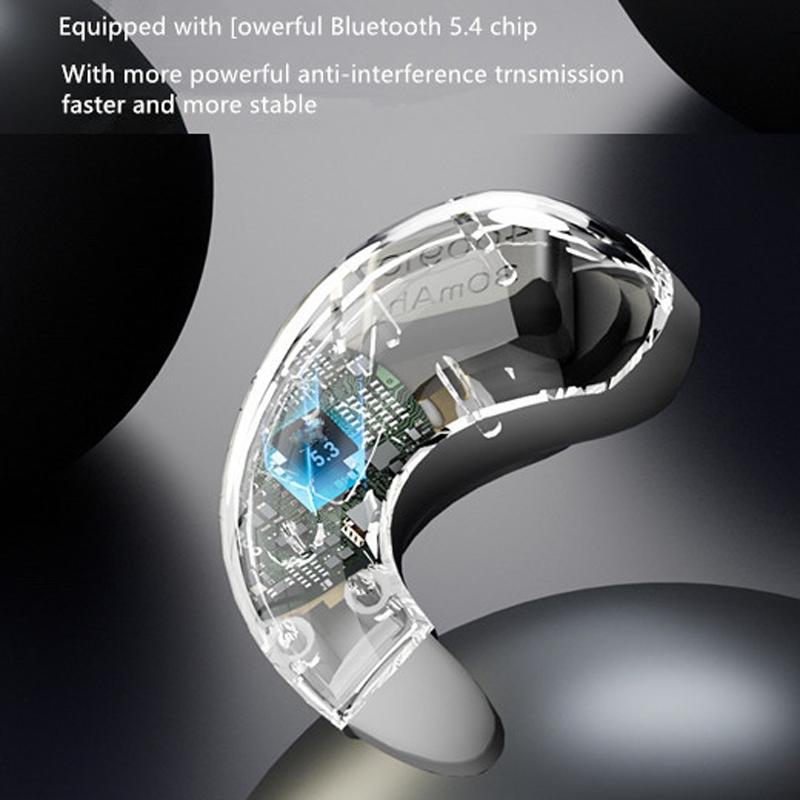 Bluetooth Earphones with Charging Case for Restful Sleep - Blue Wihout Silicone Case