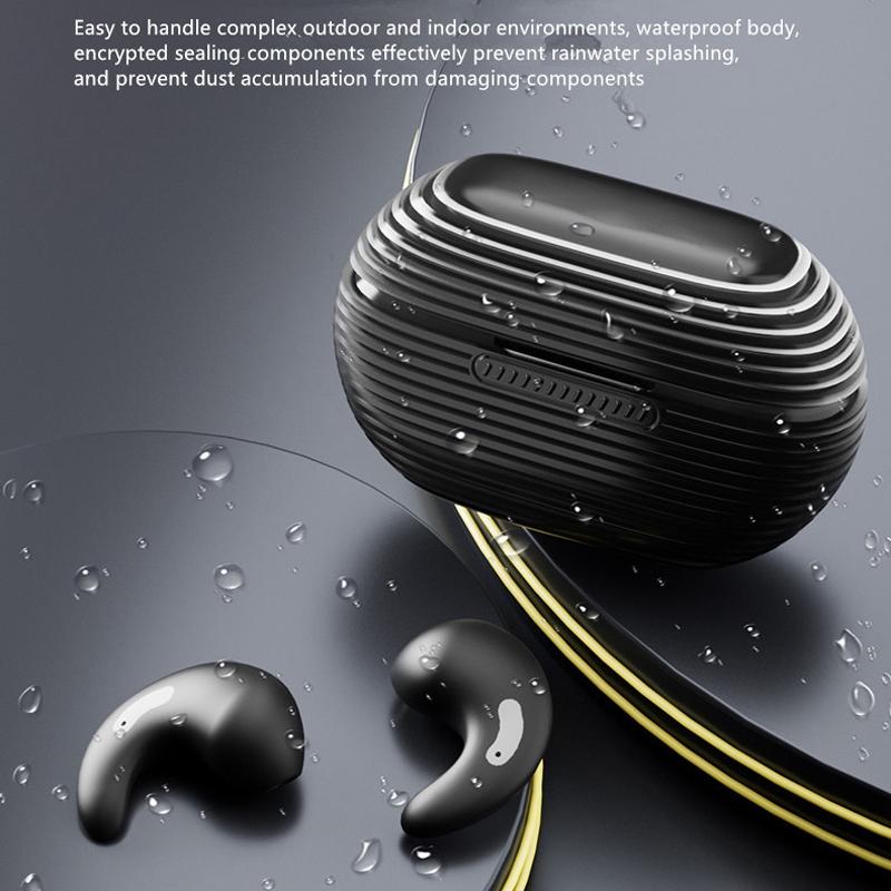 Bluetooth Earphones with Charging Case for Restful Sleep - White Wih Silicone Case