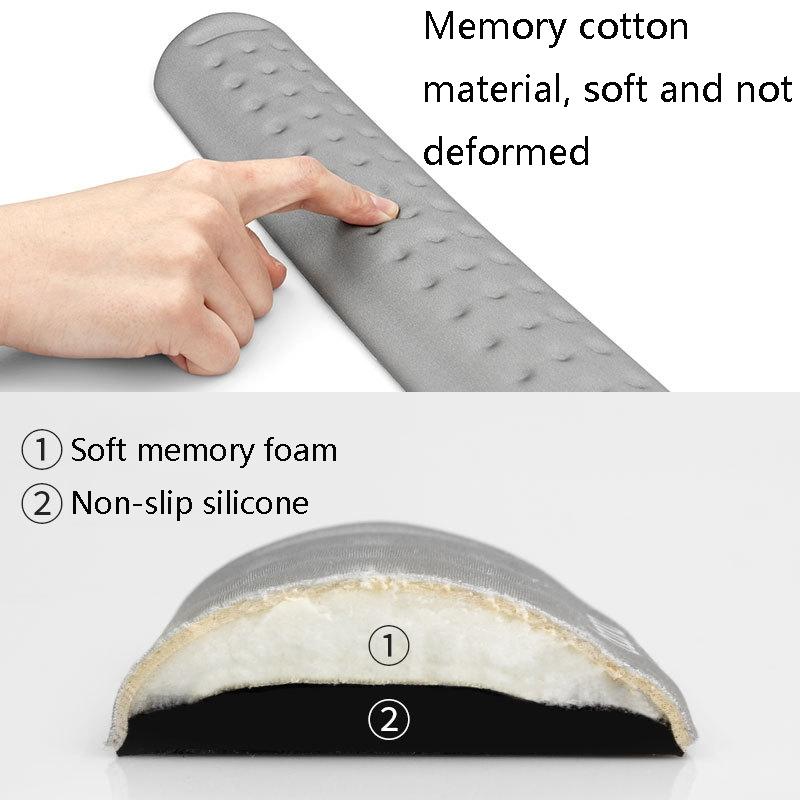 Silicone Memory Wrist Pad For Keyboard And Mouse Medium Size Blue