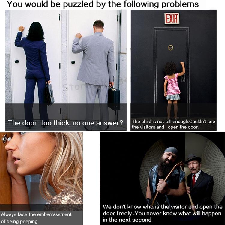 Smart Wifi Video Doorbell With 2.8 Oled Screen 1.0Mp Camera And 32Gb Tf Card Support