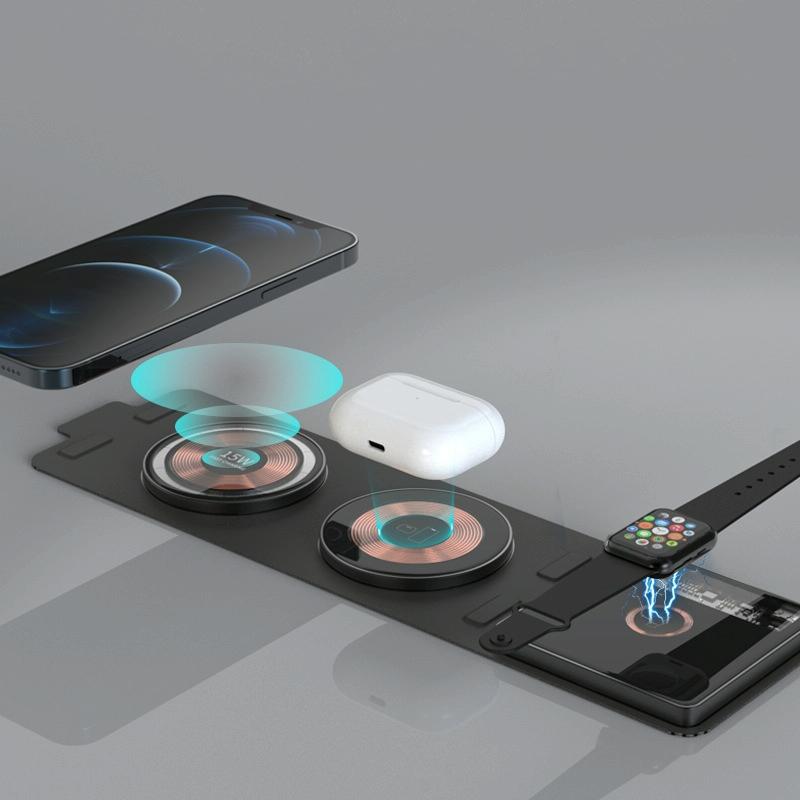 15W 3 In 1 Foldable Wireless Charger