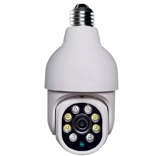 Outdoor Wifi Light Bulb Camera With Night Vision & Motion Detection - Tf Card Support