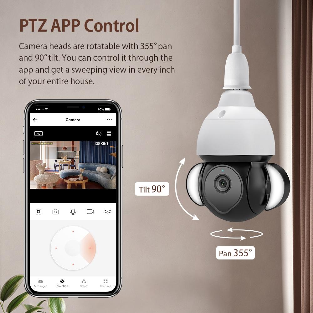 5Mp Floodlight Camera Bulb - E27