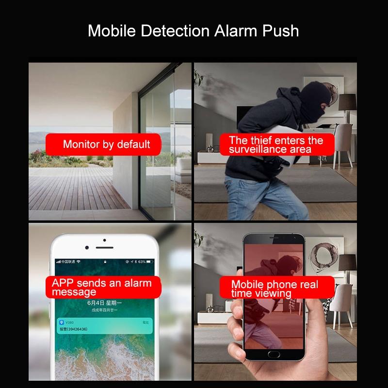Smart Wifi Camera With Night Vision - 720P Remote Control