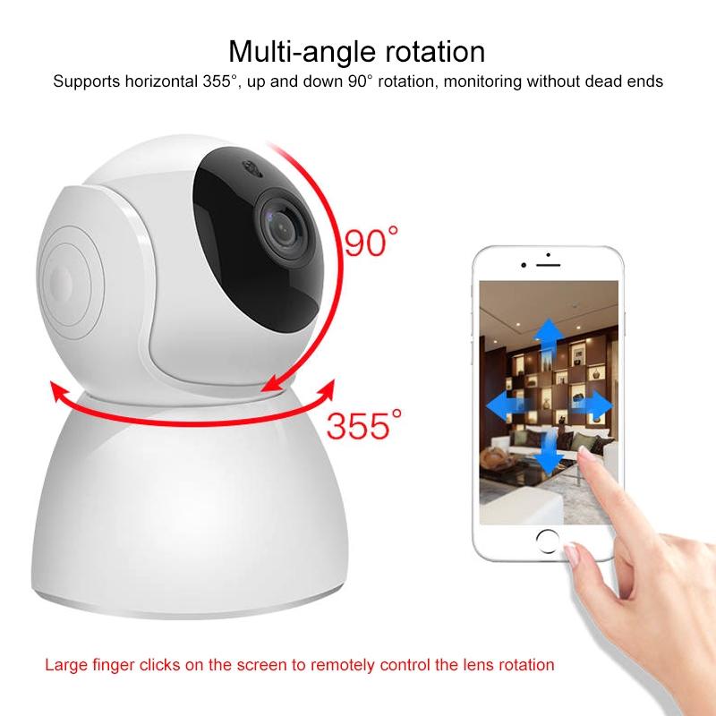 Smart Wifi Camera With Night Vision - 720P Remote Control
