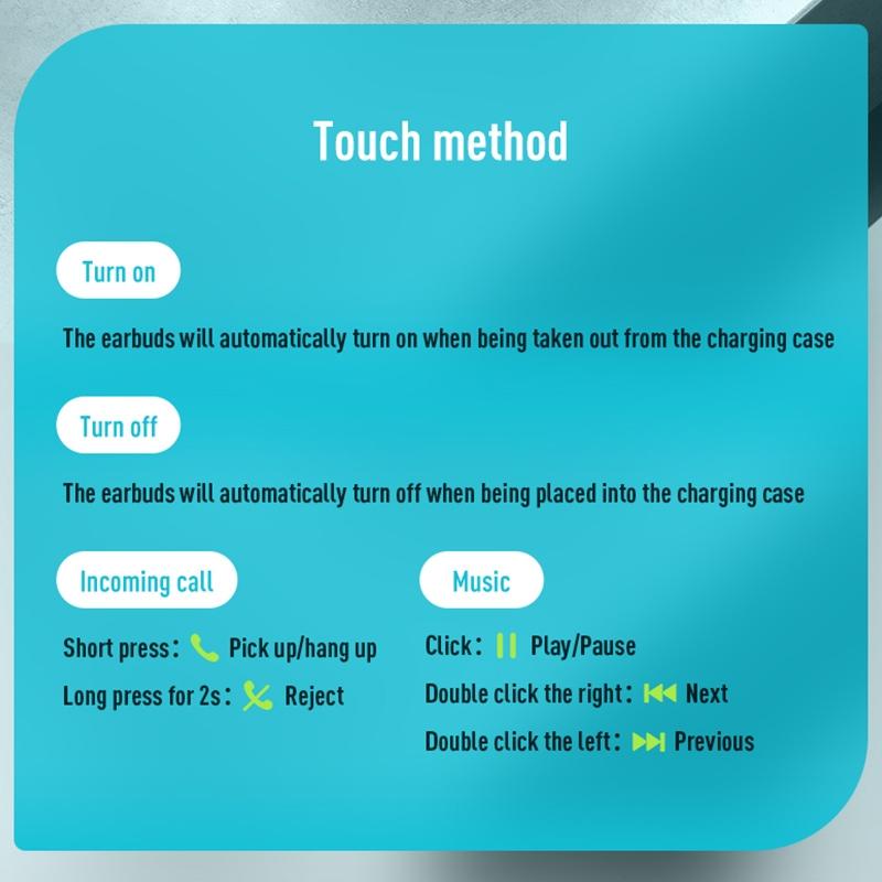 Mini Bluetooth Earphones with Magnetic Charging Box - Eb62