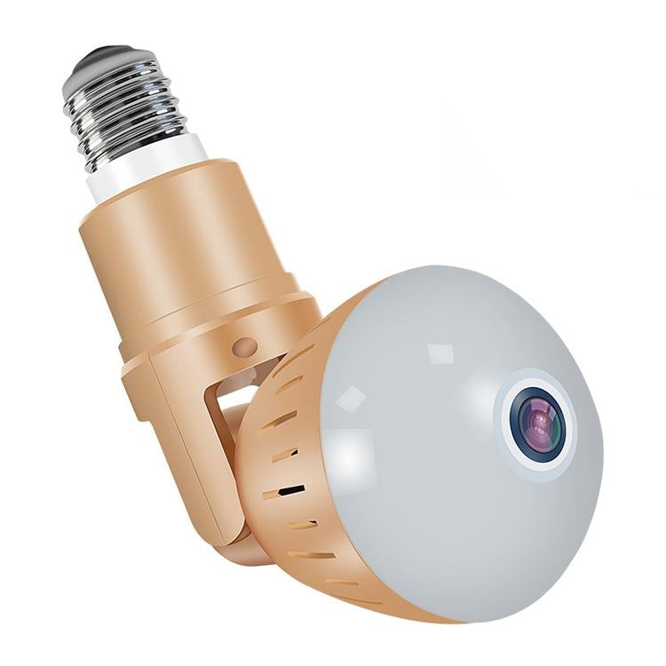 Universal Panoramic Light Bulb Camera - Hd Monitoring