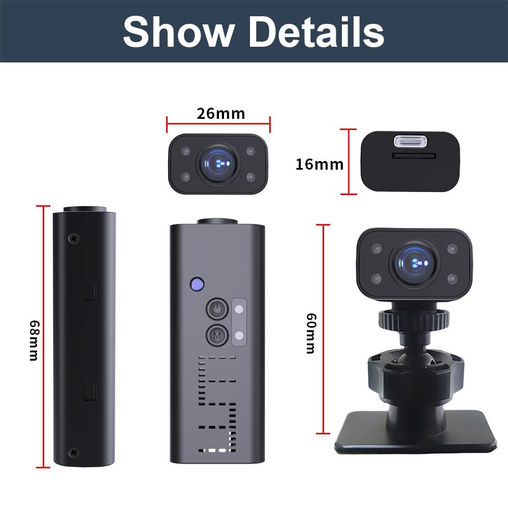 Smart Wifi Camera With Infrared Night Vision - 720P Black