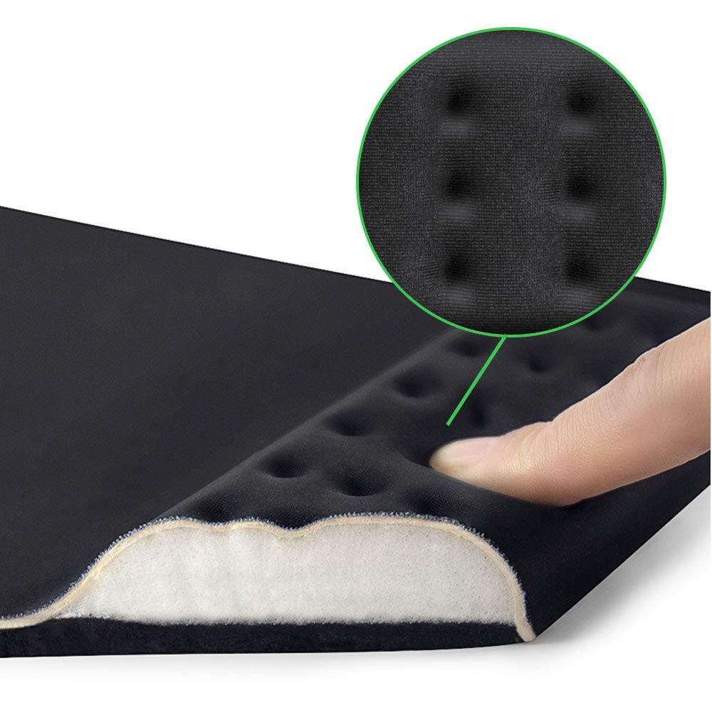 Breathable Memory Foam Mouse Pad Black