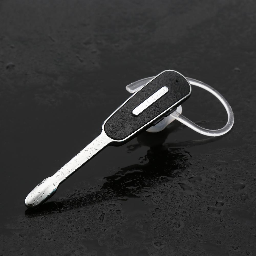 Handsfree Bluetooth Earphone with Mic for Iphone - Black / Silver