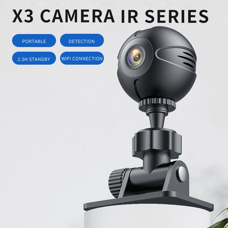 Mini Wifi Ip Camera With Night Vision And Motion Detection - Black