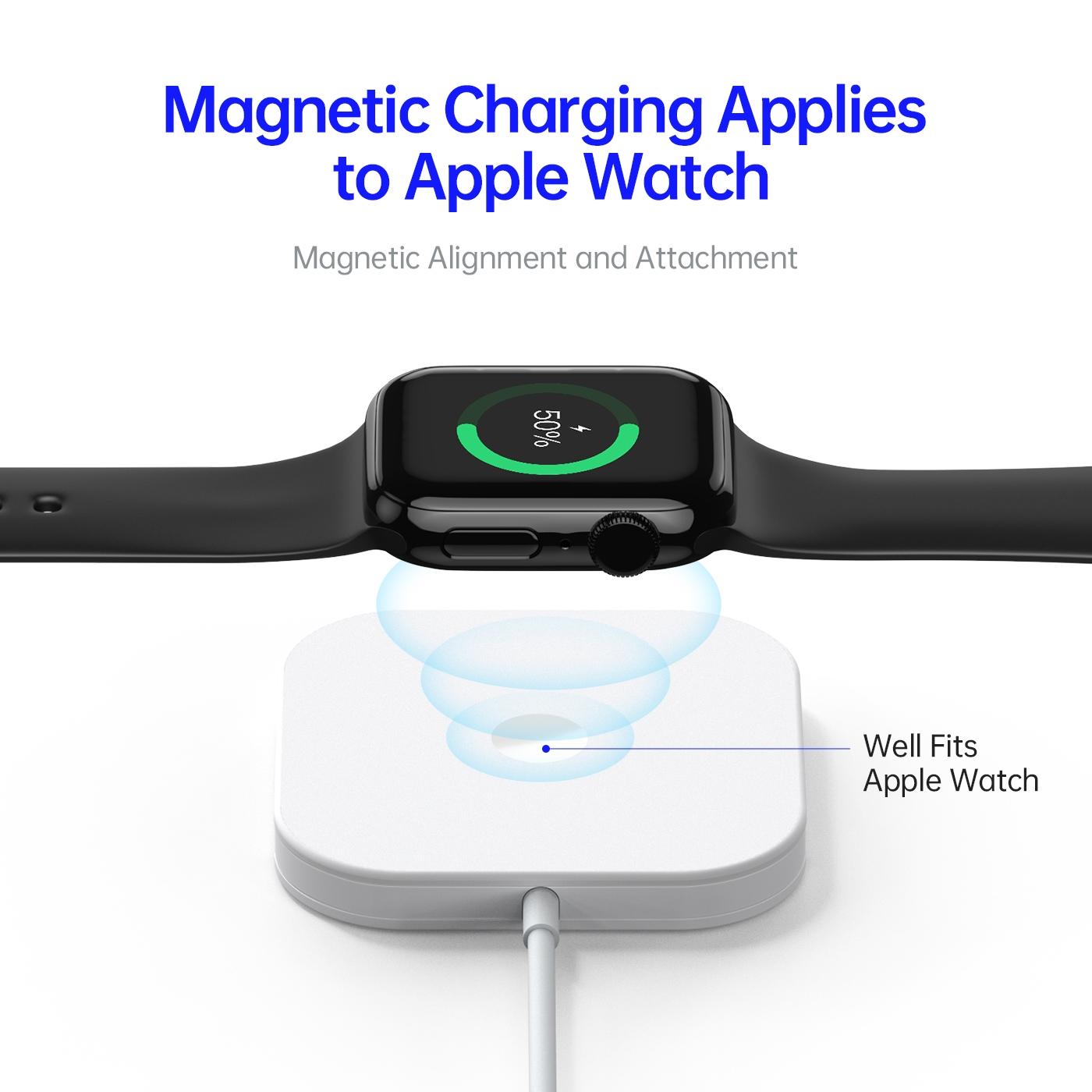 3 In 1 Magnetic Wireless Charger White