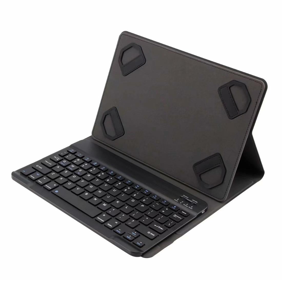 Universal 9.7-10 Inch Detachable Bluetooth Keyboard Tablet Case For Android Apple And Windows With Stand - Black