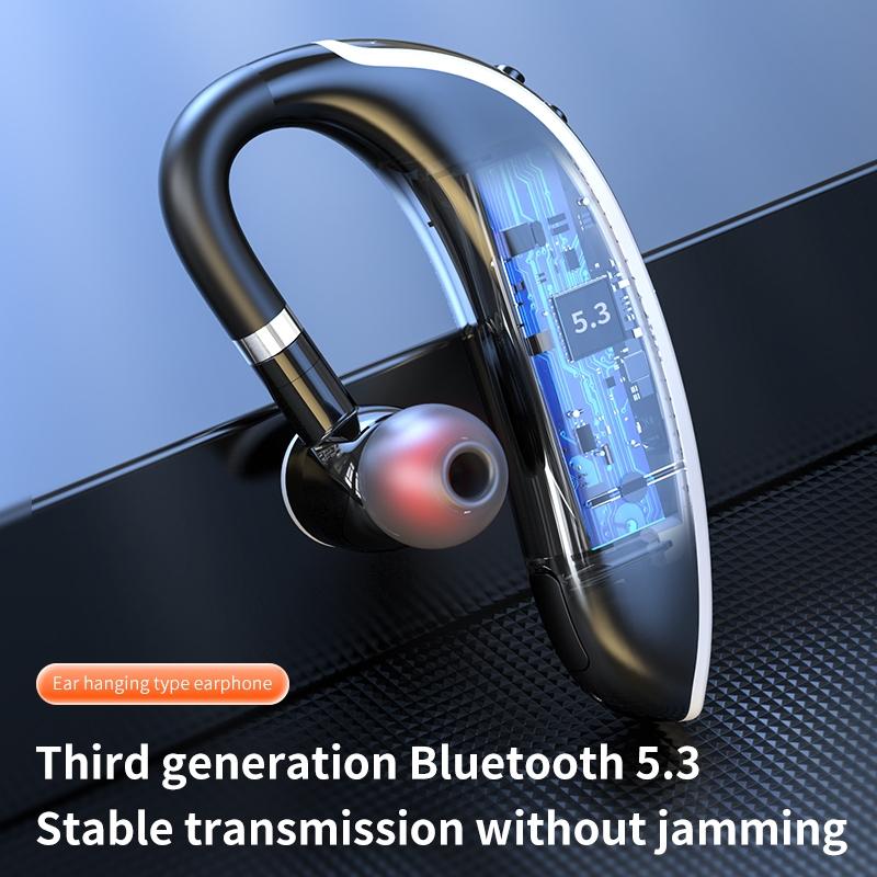 Universal Bluetooth Earphone - Single-ear Rotating Black / White