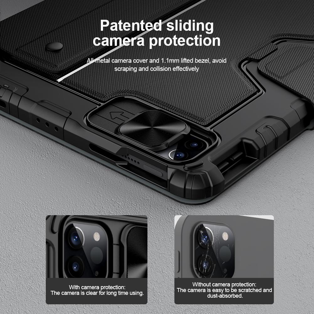 Bluetooth Touch Keyboard Smart Tablet Case For Ipad Air 10.9 / 4 / 5 / Pro 11 2020-2022 In Black