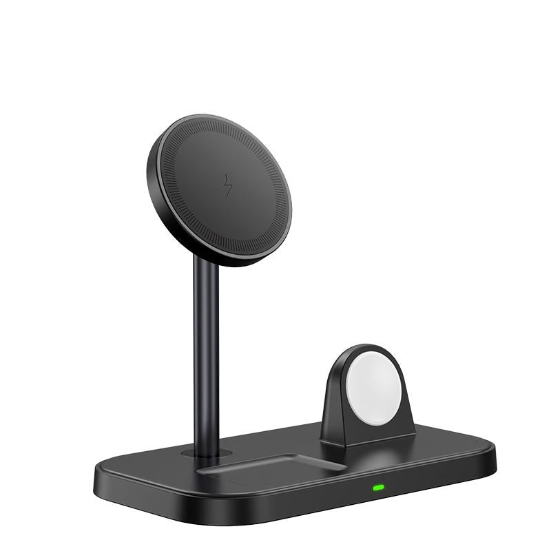 3 In 1 Magnetic Wireless Charger For Iphone & Airpods - White