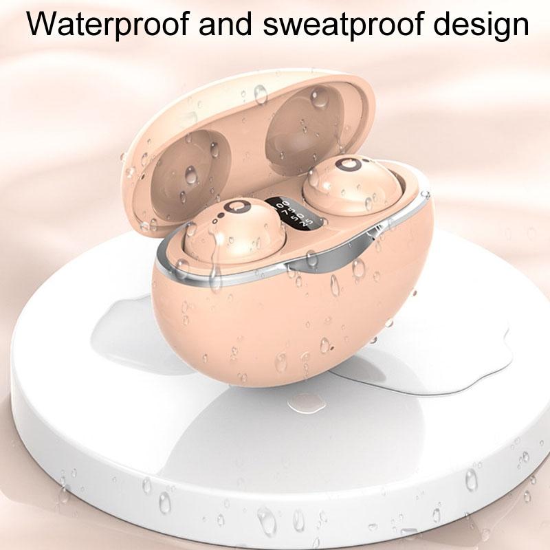 Mini Wireless Sports Earphones with Bluetooth for Sleep - S800 - Black