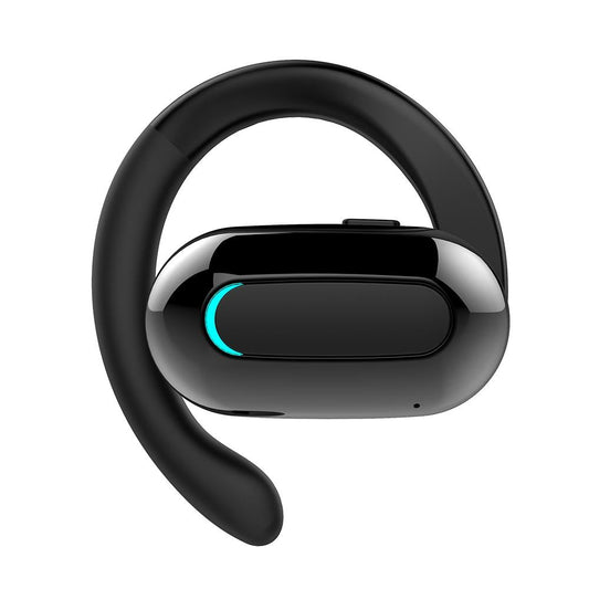 Rotatable Bluetooth Sports Earphones with Noise Reduction - Pure Black