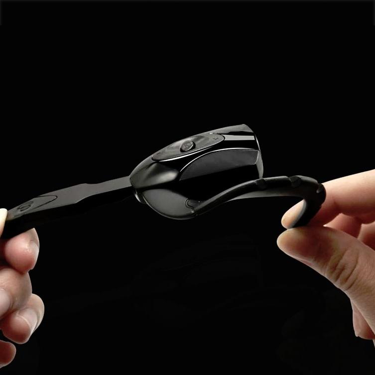 Business Bluetooth 5.0 Earphone with Hanging Ear Design - Black