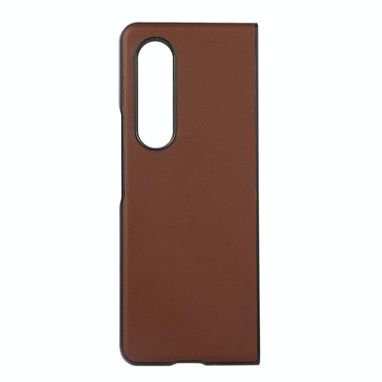 For Samsung Galaxy Z Fold4 5G Sheep Texture Leather Phone Case - Black