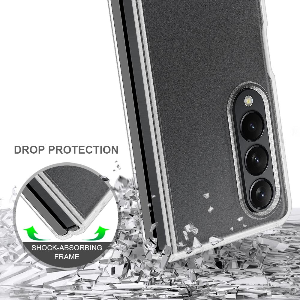 For Samsung Galaxy z Fold4 5G Transparent Frosted Hard Case  - Pc + Tpu