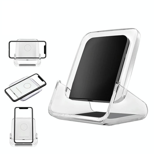 10W 3 In 1 Vertical Wireless Charger - Black