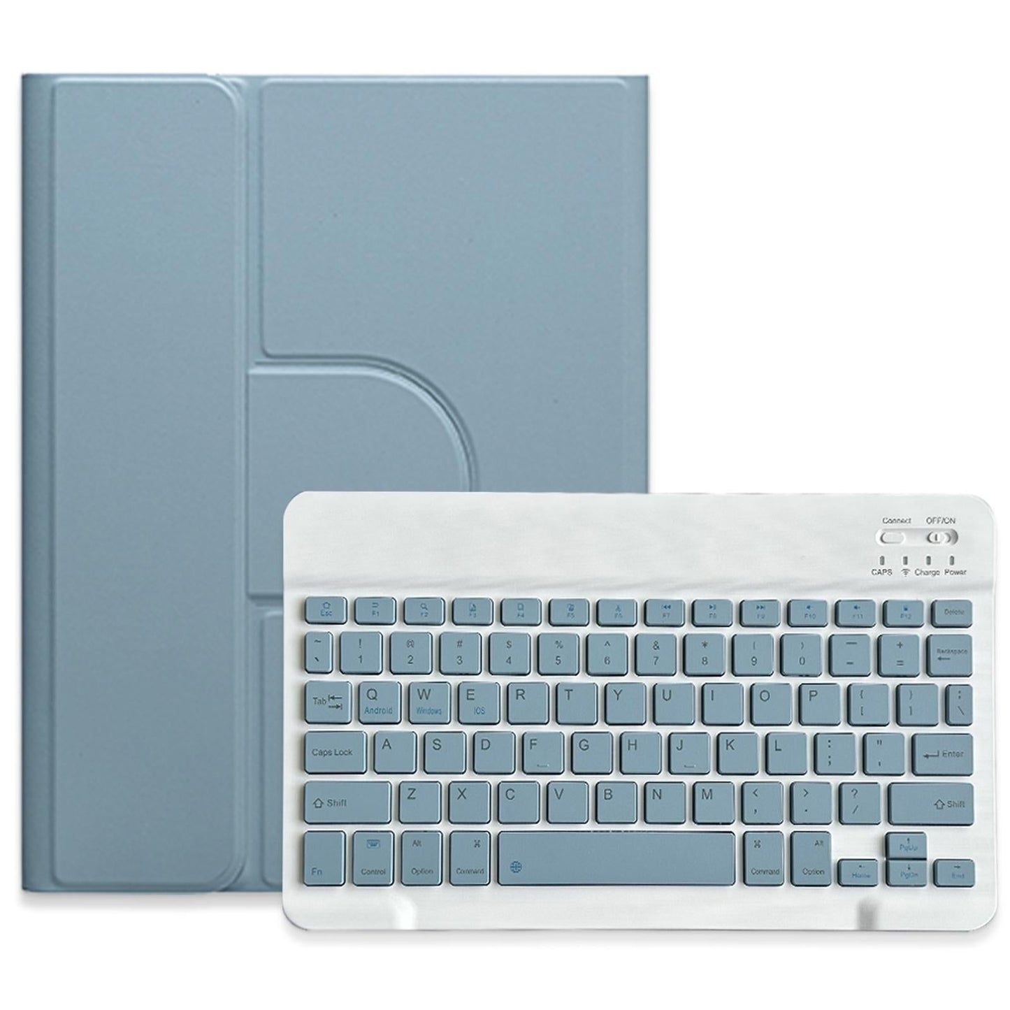 360 Degree Rotatable Bluetooth Keyboard Leather Case - Square Button - Mint Green - For Ipad 10Th Gen 10.9 2022