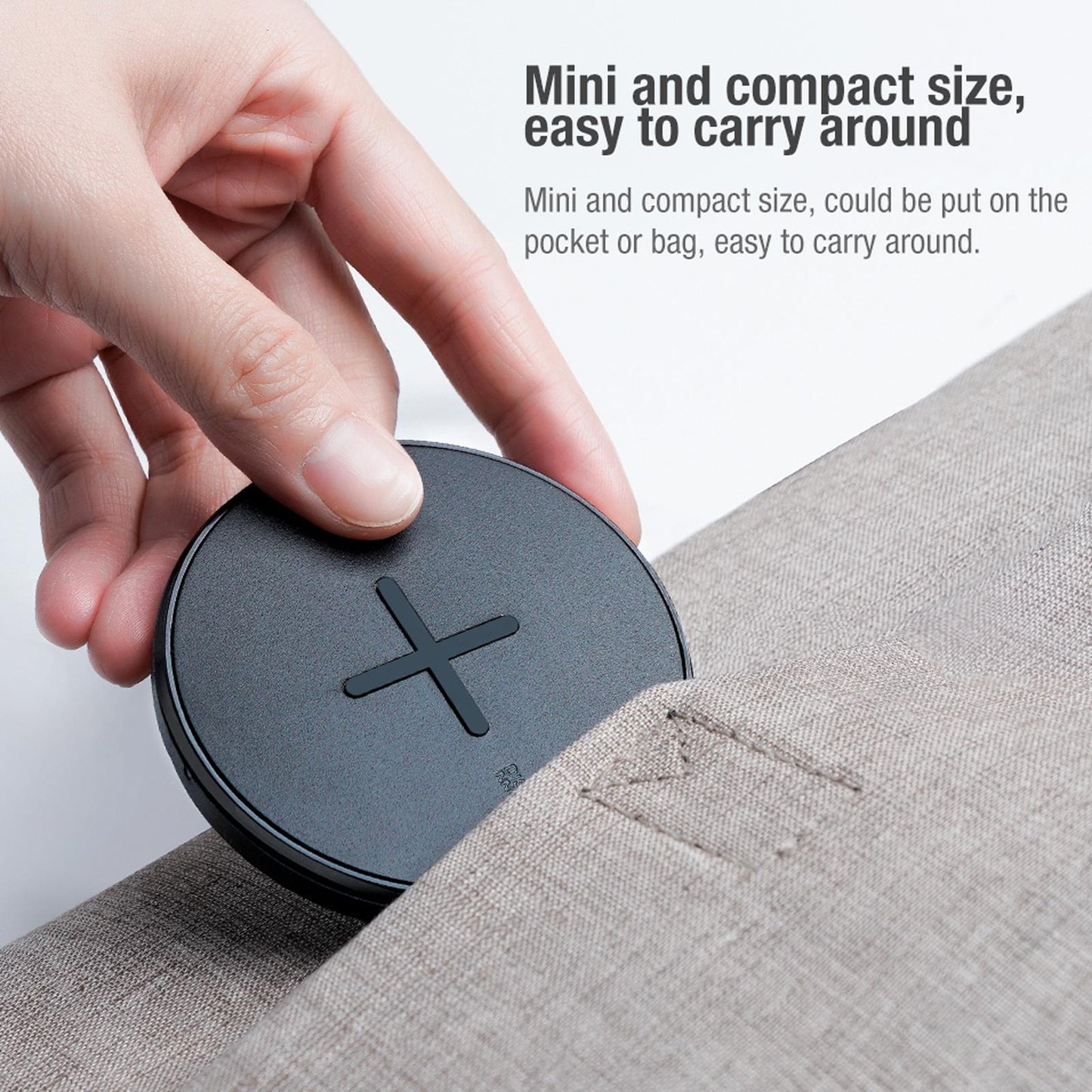Fast Charging Wireless Charger Portable & Button Design